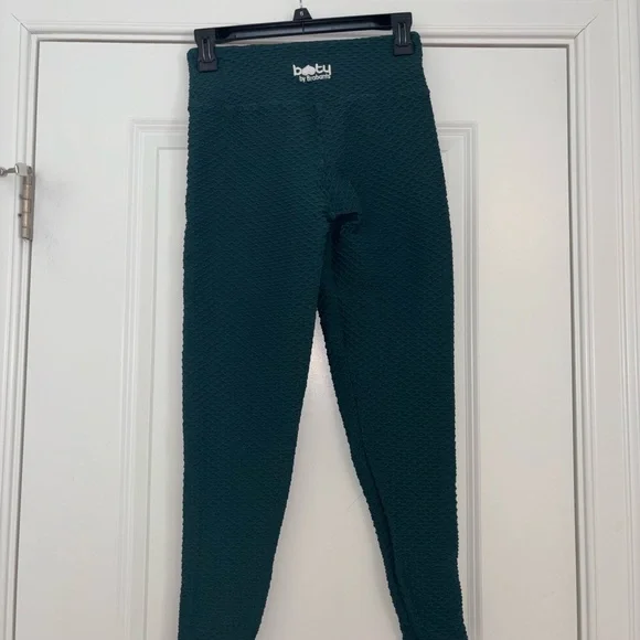 Booty by Brabants Dark Teal Textured Kids Leggings - Picture 3 of 9